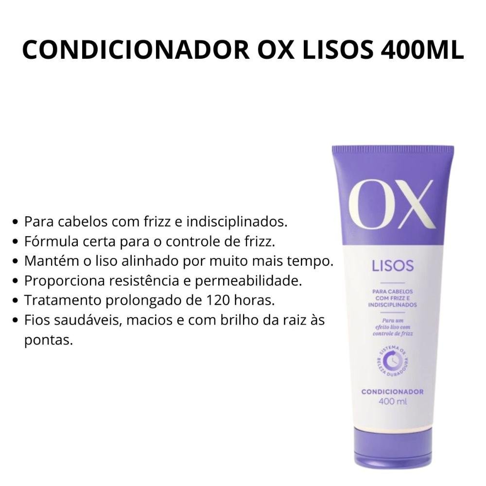 Condicionador Ox Lisos 400ml 400ml 4