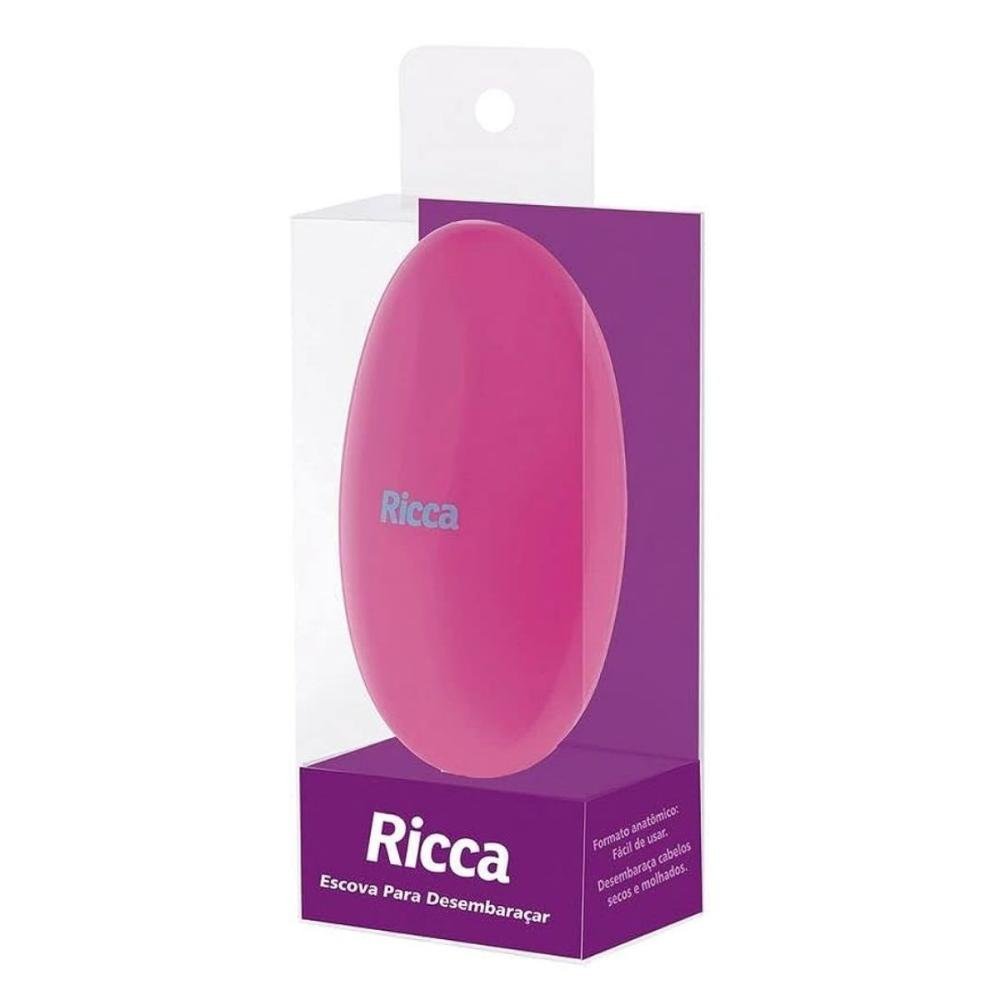 Escova Para Desembaraçar Flex Hair Rosa Ricca Belliz Cód. 118 ÚNICO 5