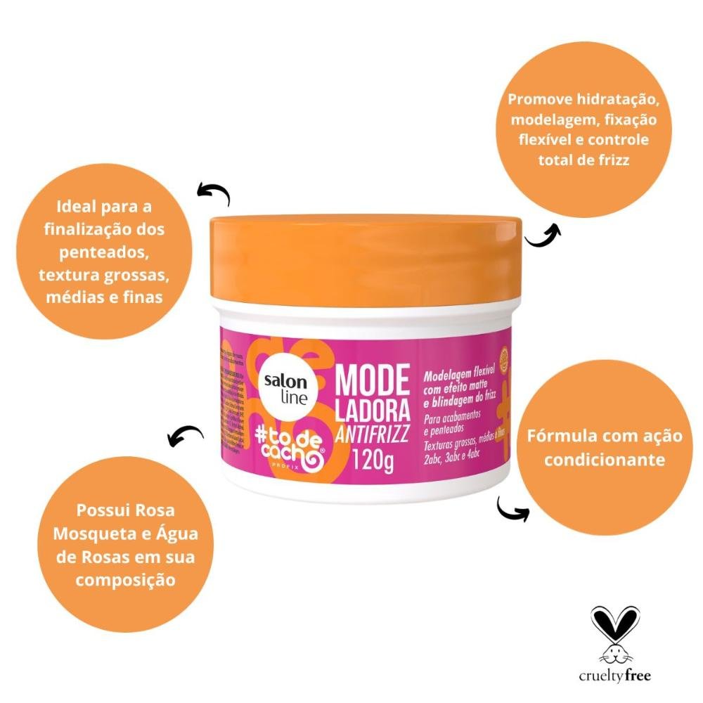 Modeladora Antifrizz Salon Line #todecacho 120g 120g 2