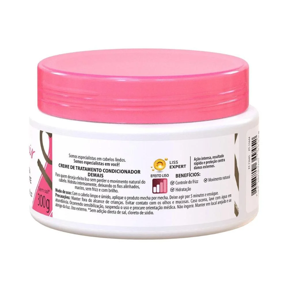 Máscara Hidratante Salon Line Meu Liso Demais 300g 300g 3