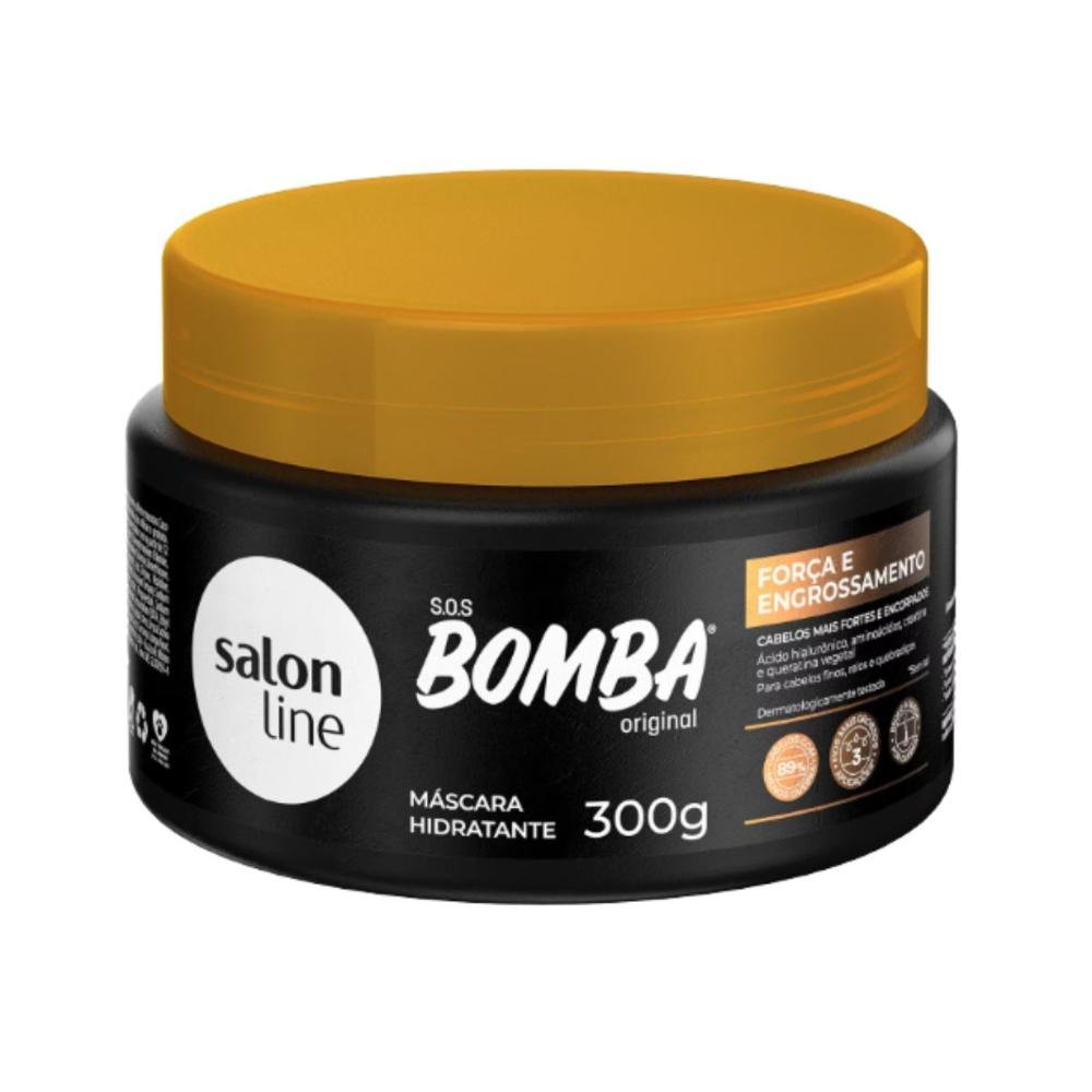 Máscara Hidratante Salon Line Sos Bomba Força e Engrossamento 300g 300g 3