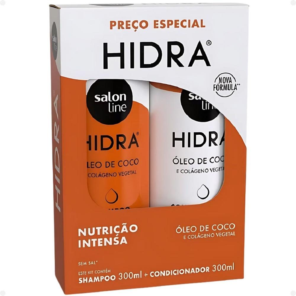 Kit Salon Line Hidra Coco Nutrição Intensa: Shampoo e Condicionador 300ml 300ml 5