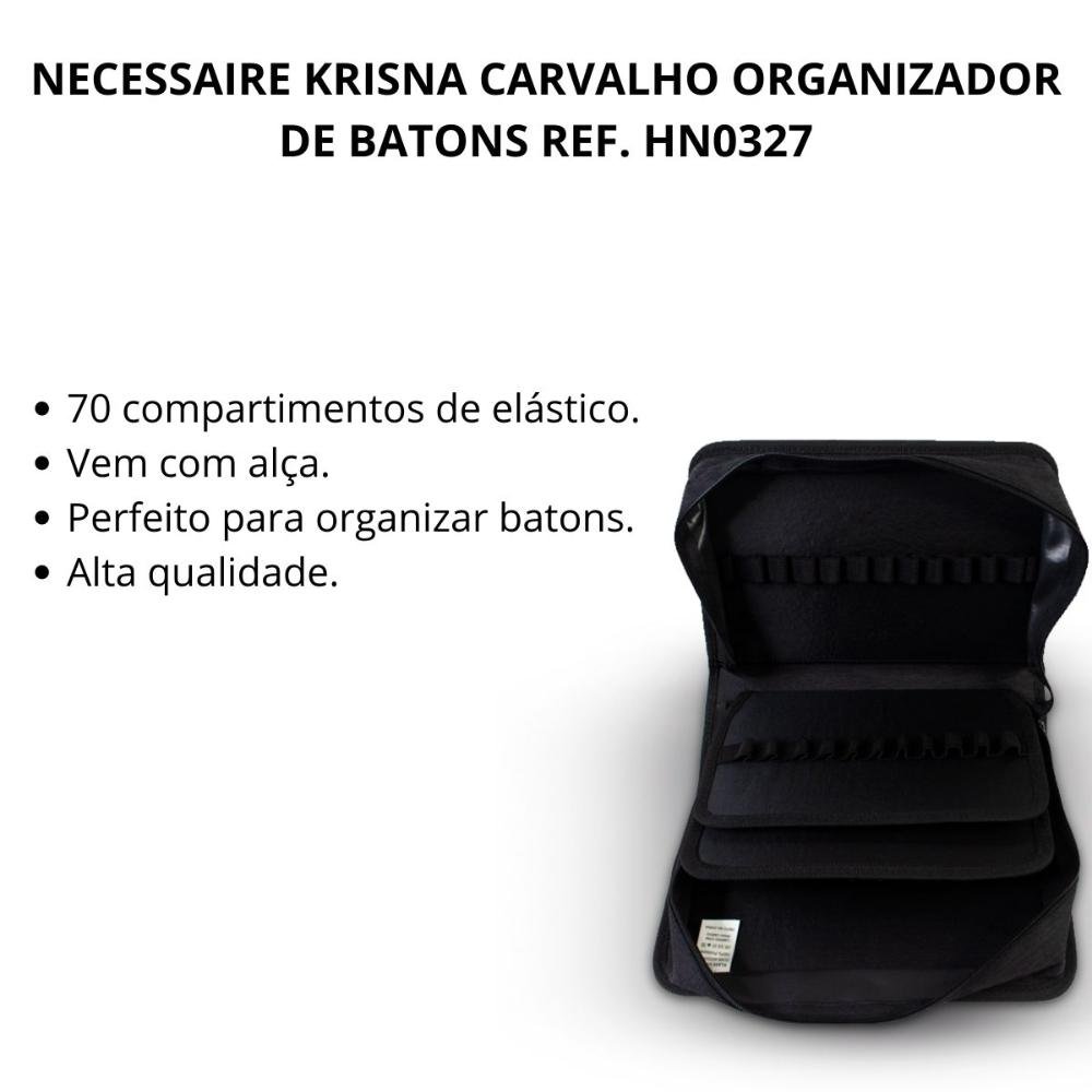 Necessaire Klass Vough Krisna Carvalho Organizador de Batons Ref. Hn0327 ÚNICO 2