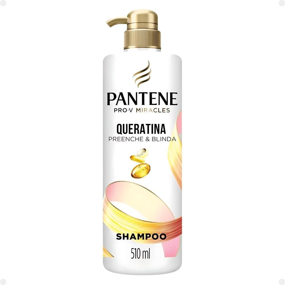 Kit Pantene Pro-V Miracles Queratina: Shampoo 510ml, Condicionador 510ml e Spray ÚNICO 3