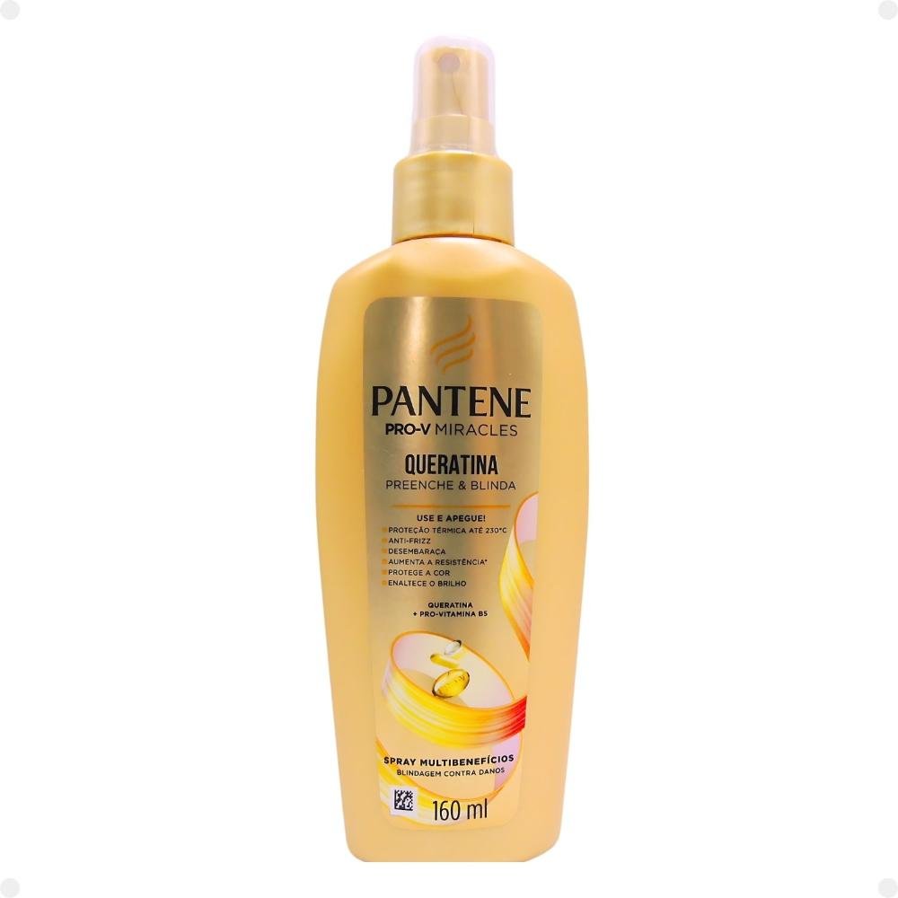 Kit Pantene Pro-V Miracles Queratina: Shampoo 510ml, Condicionador 510ml e Spray ÚNICO 5