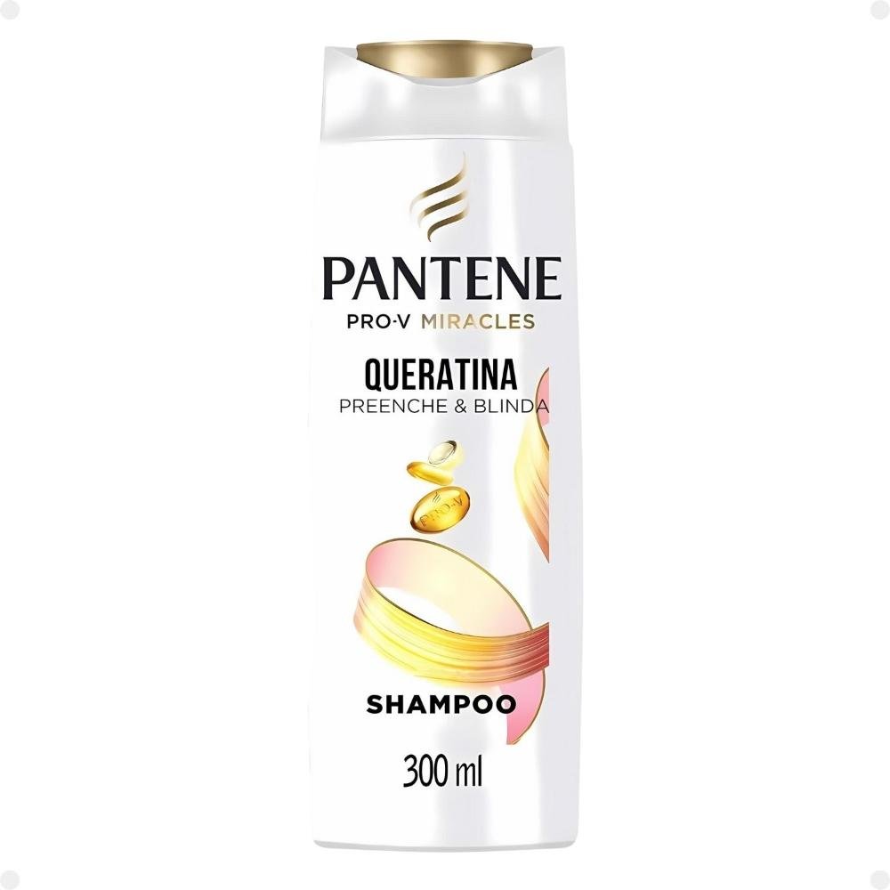 Kit Pantene Pro-V Miracles Queratina: Shampoo 300ml, Condicionador 250ml, Spray e Óleo ÚNICO 3