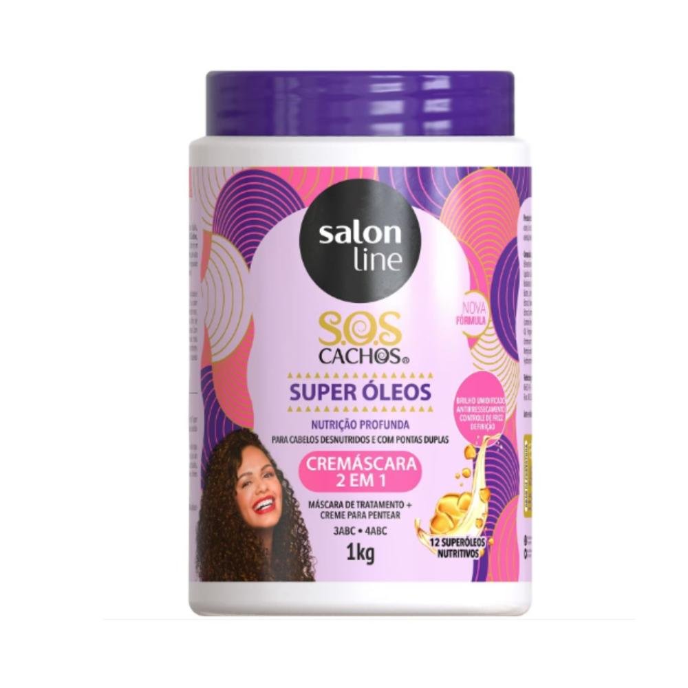 Kit Salon Line Sos Cachos Super Óleos C/4 ÚNICO 5