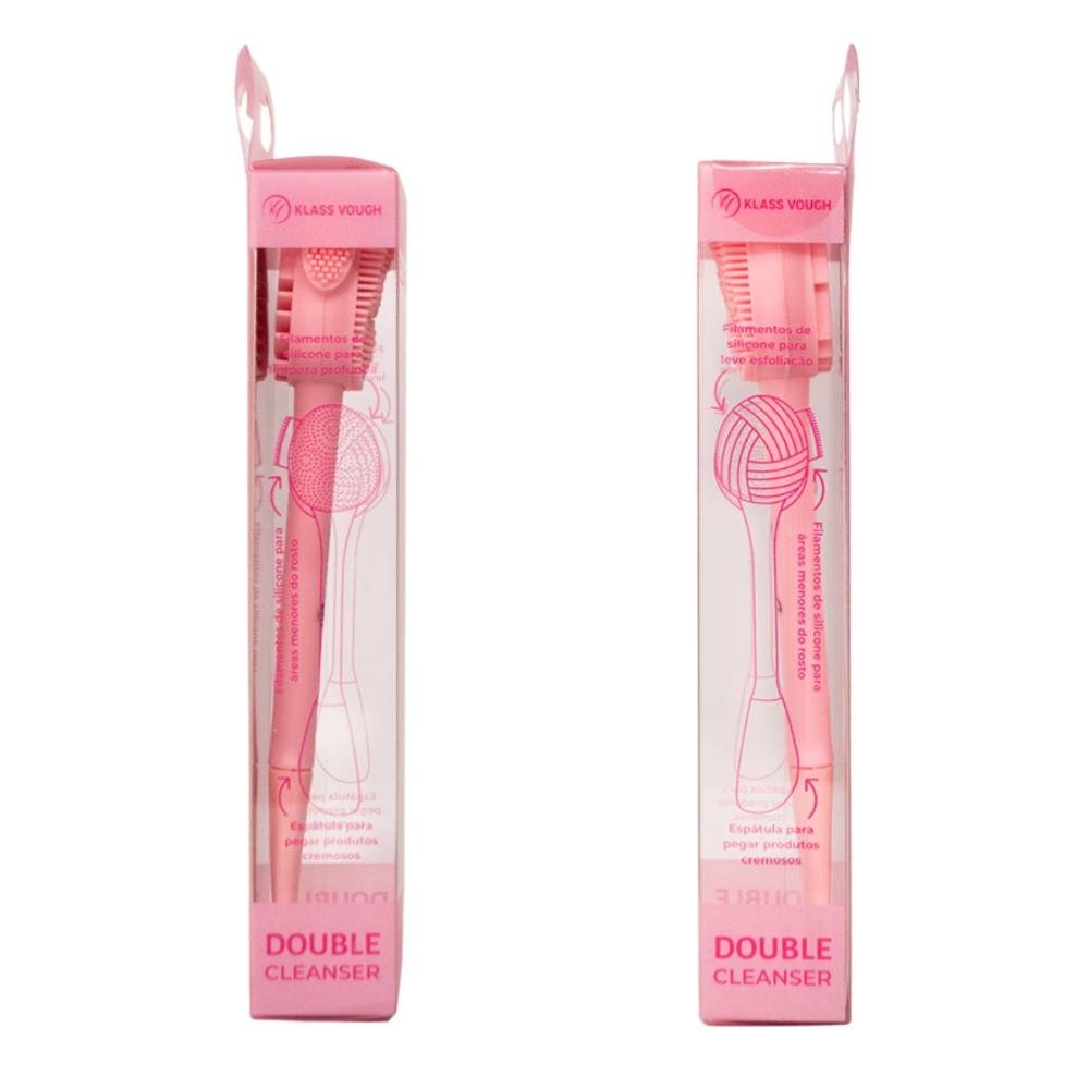 Escova de Limpeza Facial Klass Vough Double Cleanser Rosa Fc-06 ÚNICO 4