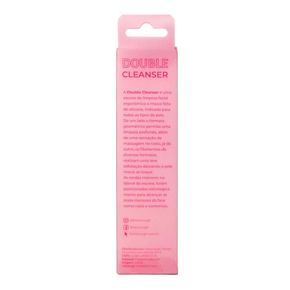 Escova de Limpeza Facial Klass Vough Double Cleanser Rosa Fc-06 ÚNICO 5
