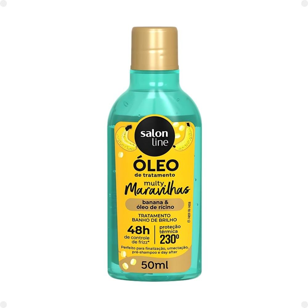 Kit Salon Line Multy Maravilhas: 1 Creme 3 em 1 e 1 Óleo Banana ÚNICO 4