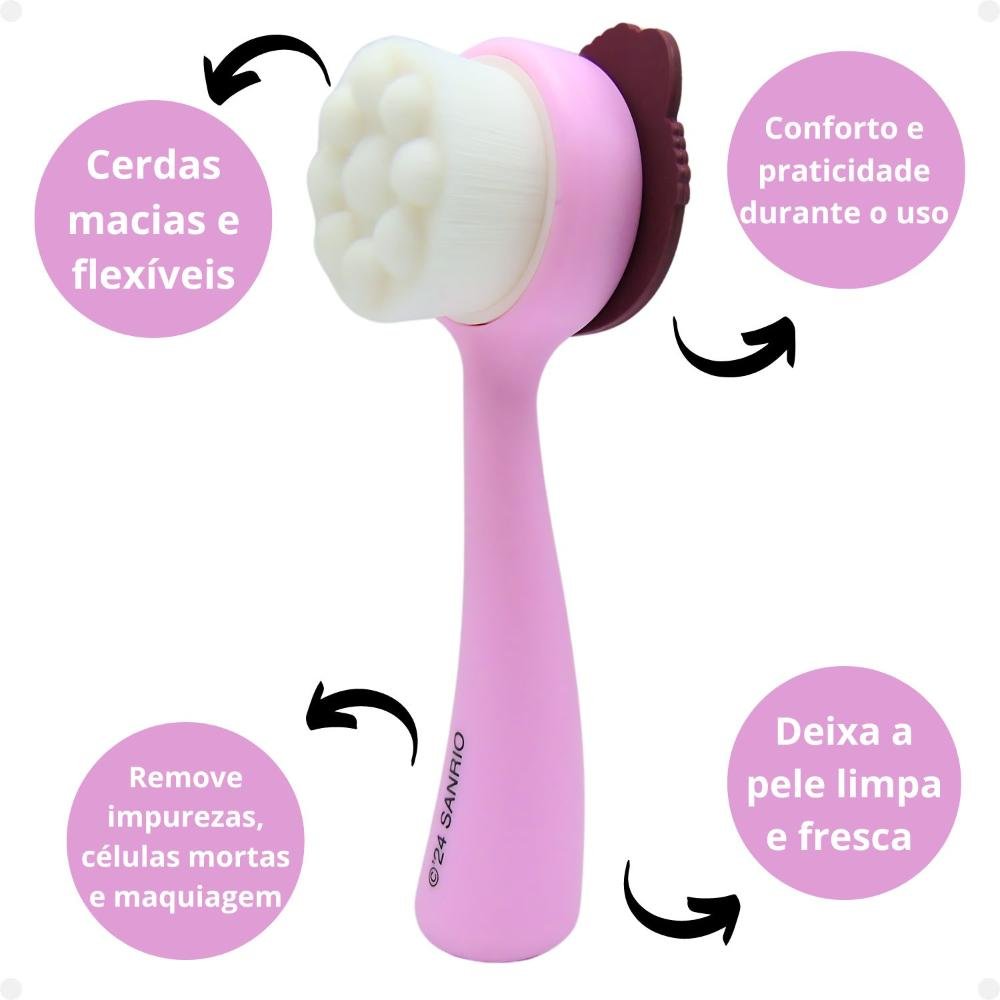 Escova de Limpeza Facial Hello Kitty By Klass Vough Cleanser Fchk-01 ÚNICO 2