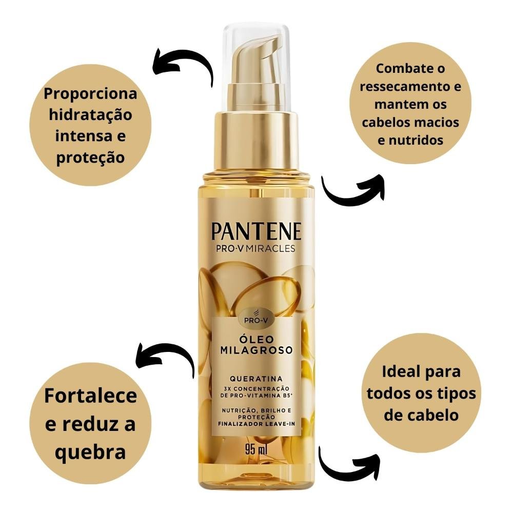 Óleo Milagroso Pantene Pro-V Miracles Queratina 95ml 95ml 2