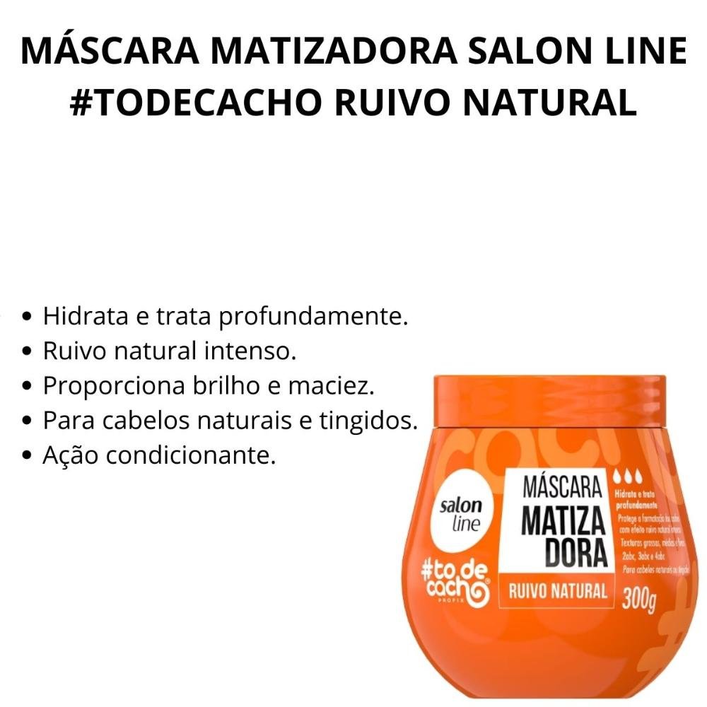 Máscara Matizadora Salon Line #todecacho Ruivo Natural 300g 300g 2