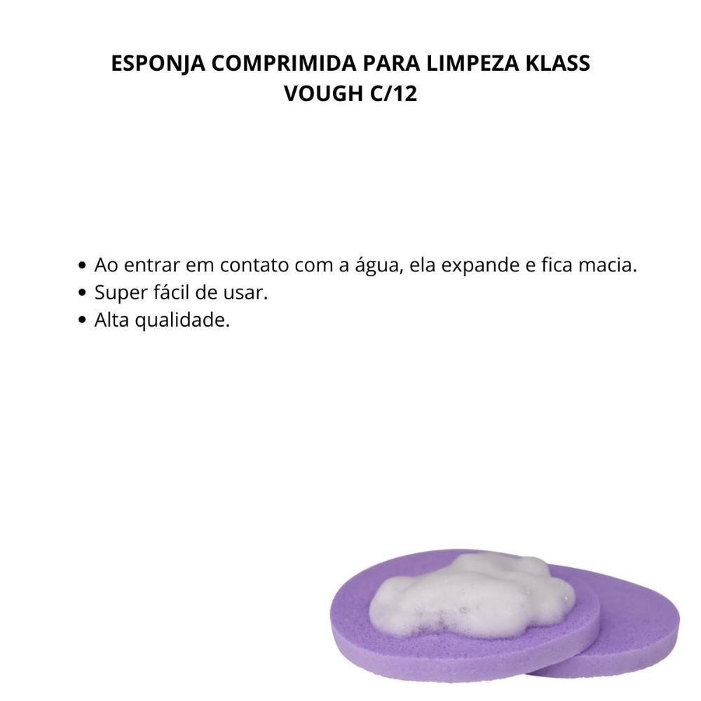 Esponja Comprimida Para Limpeza Klass Vough C/12 ÚNICO 2