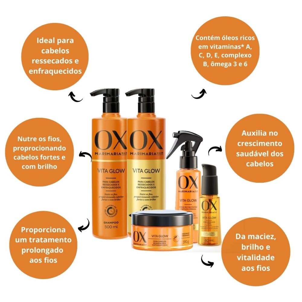 Kit Ox Mari Maria Hair Vita Glow C/5 ÚNICO 2