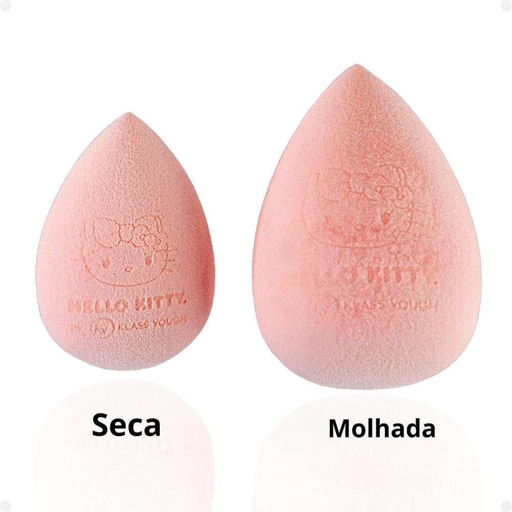 Esponja Gota com Case Hello Kitty By Klass Vough Rose Glow Sponge Kit Pfhk-03 ÚNICO 4