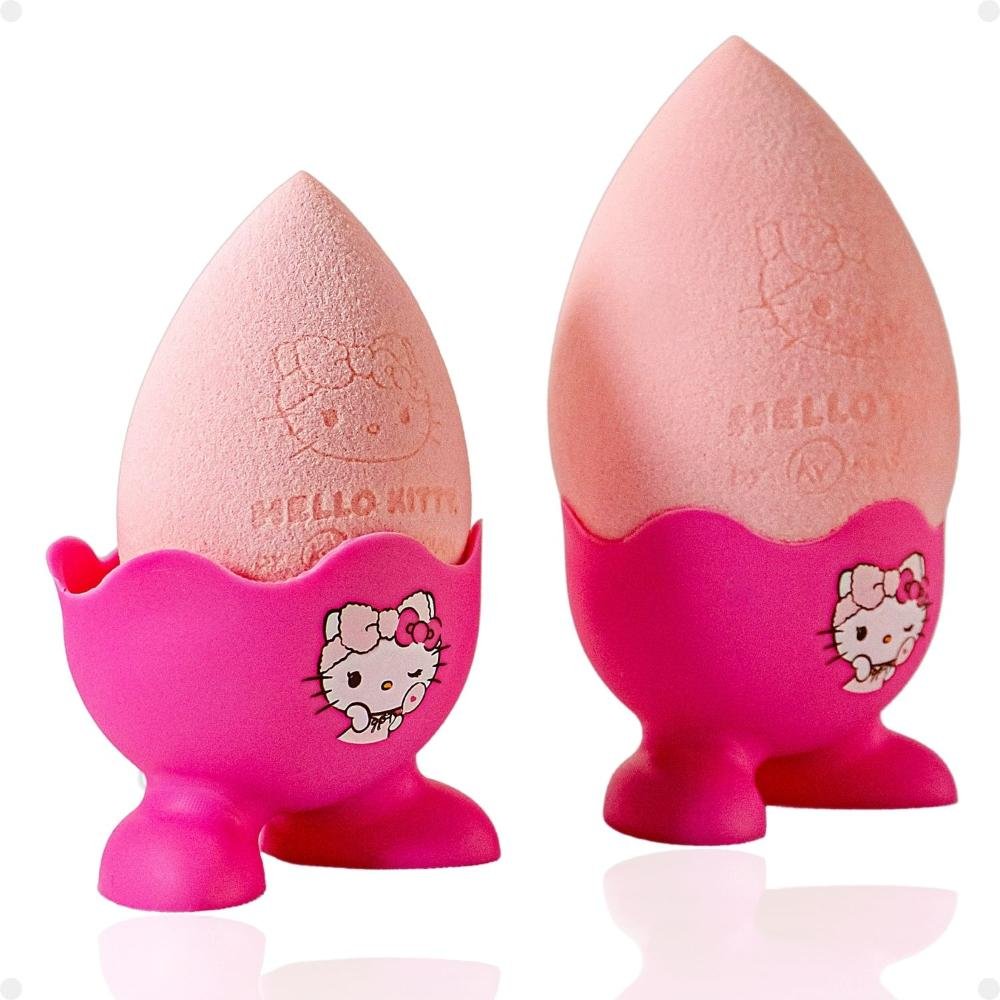 Esponja Gota com Case Hello Kitty By Klass Vough Rose Glow Sponge Kit Pfhk-03 ÚNICO 9