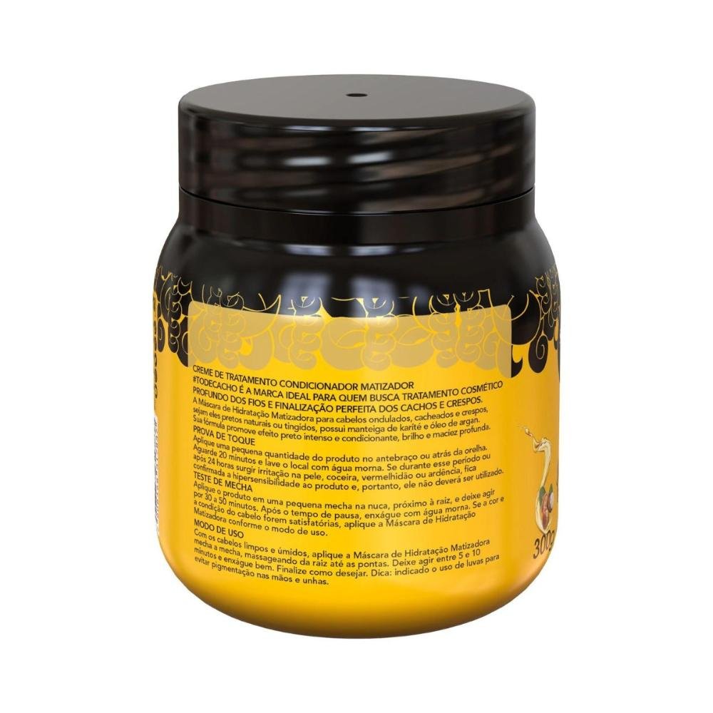 Máscara Matizadora Salon Line #todecacho Preta 300g 300g 3