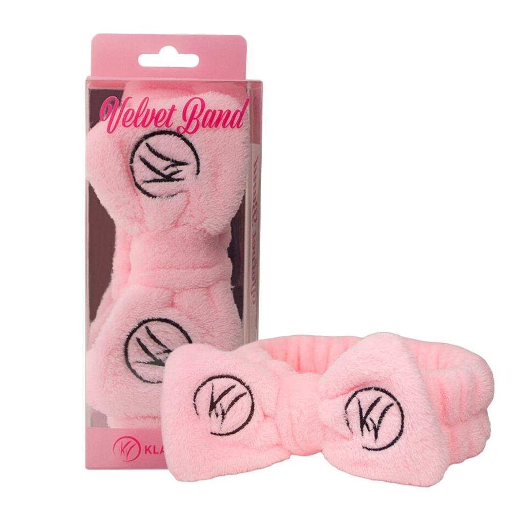 Faixa de Cabelo Aveludada Klass Vough Velvet Band Rosa Vb-01 ÚNICO 1
