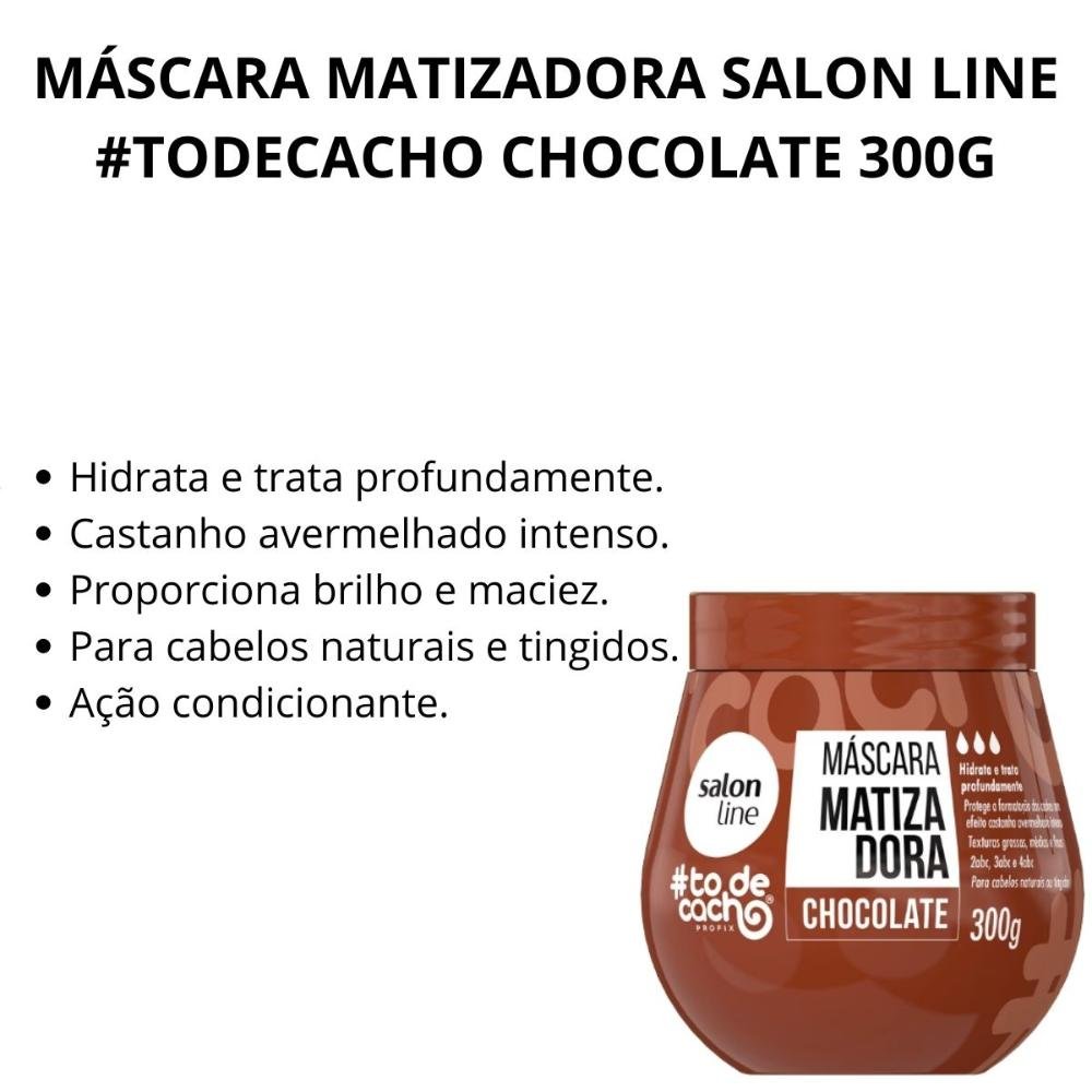 Máscara Matizadora Salon Line #todecacho Chocolate 300g 300g 2