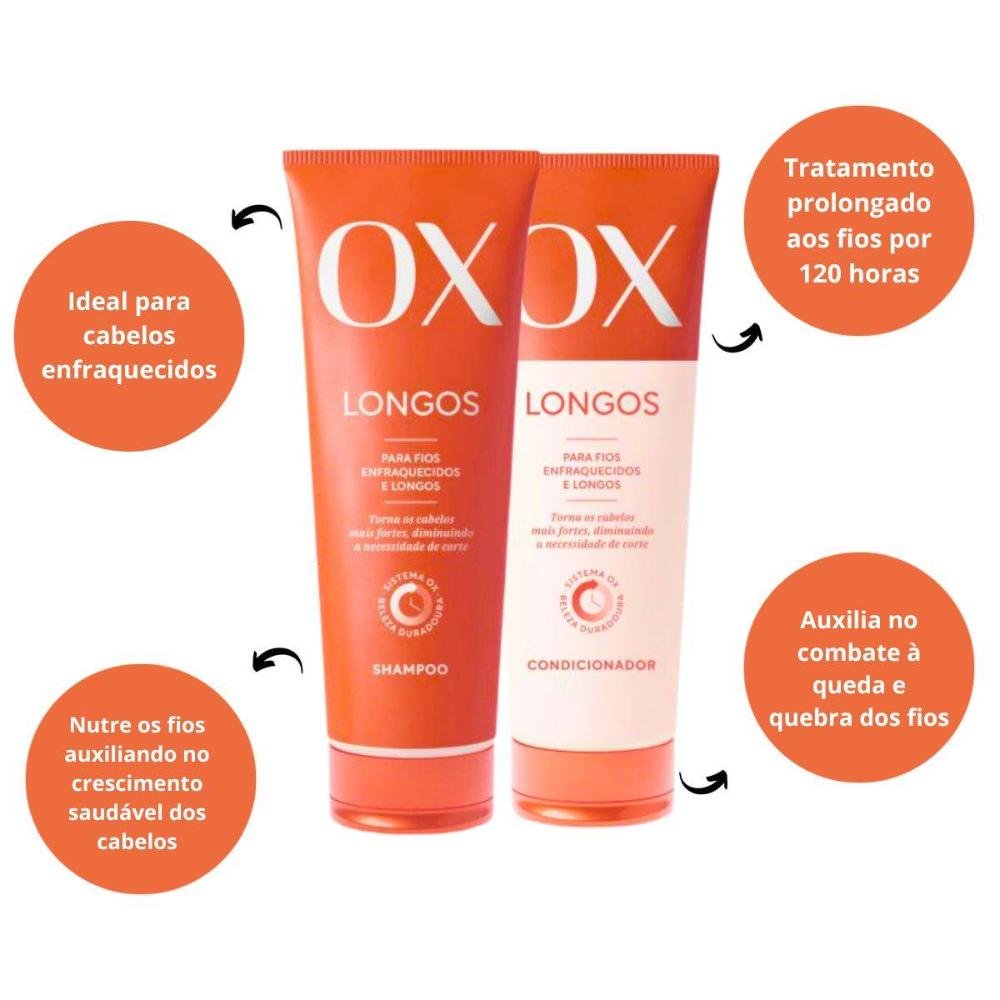 Shampoo + Condicionador Ox Longos 200ml 200ml 2