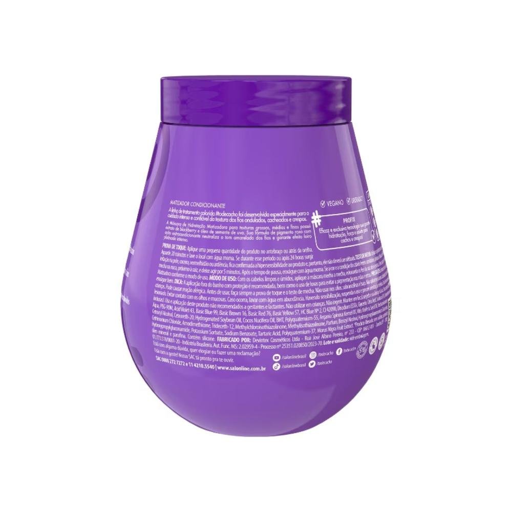Máscara Matizadora Salon Line #todecacho Roxa Loira 500g 500g 3
