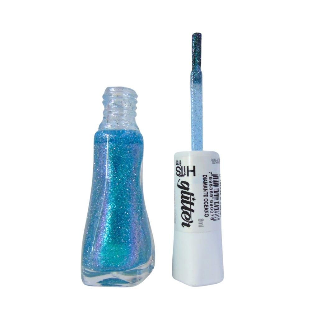 Esmalte Glitter Hits Diamante Oceano 8ml Oceano 4