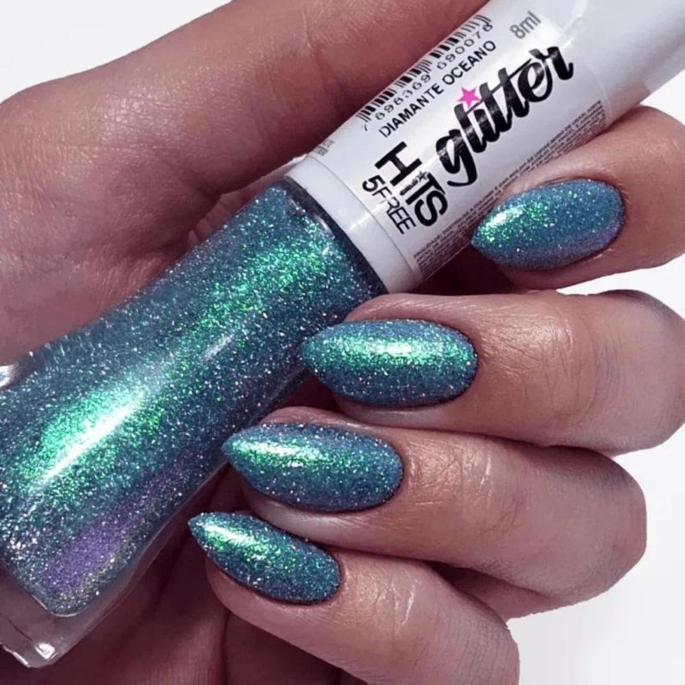 Esmalte Glitter Hits Diamante Oceano 8ml Oceano 5