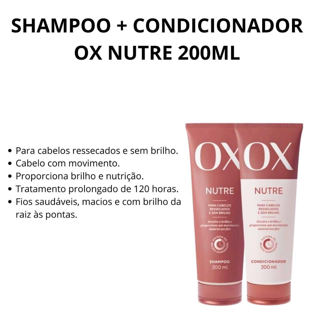 Shampoo + Condicionador Ox Nutre 200ml 200ml 5