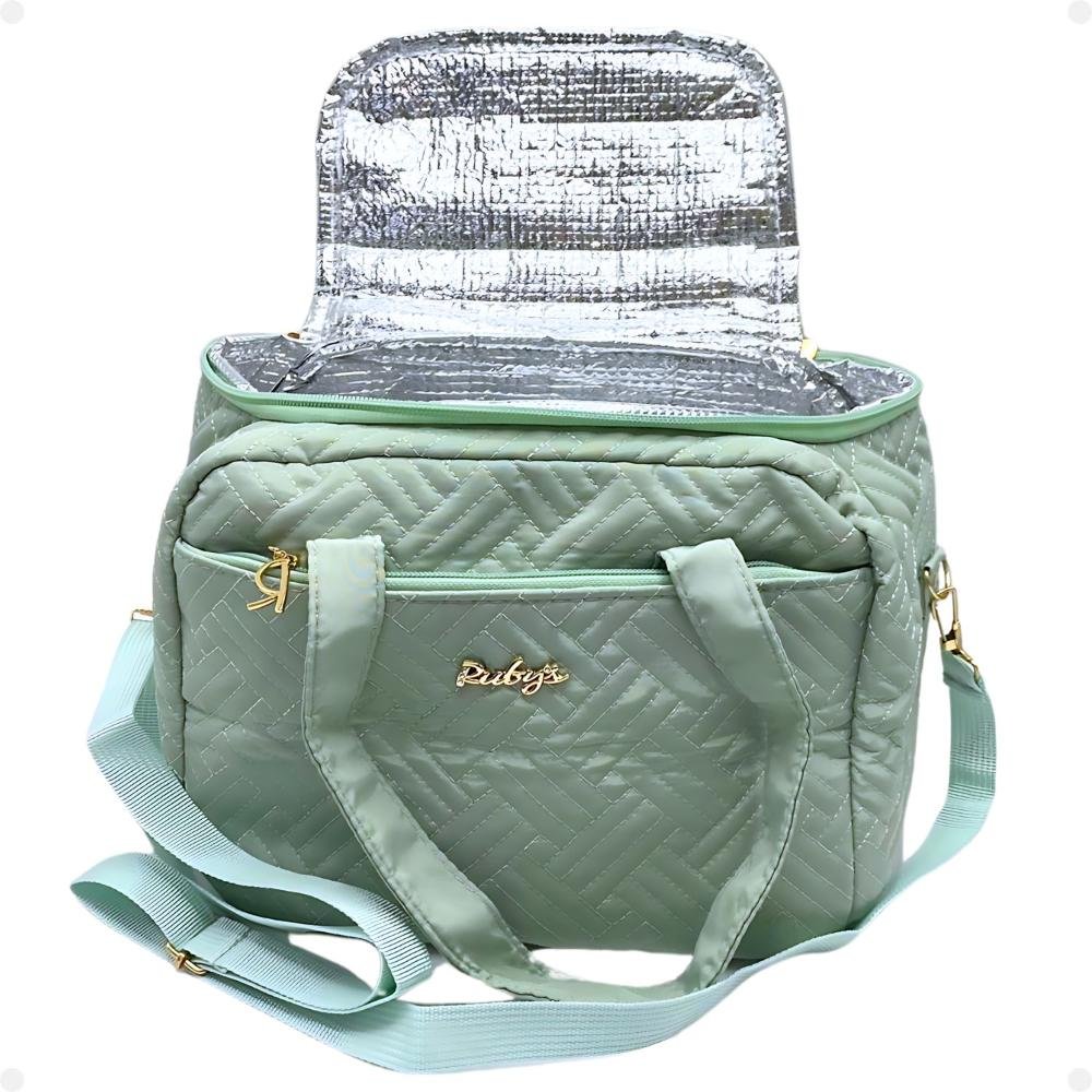 Necessaire Térmica Rubys Com Alça Verde Claro Necf-154b Verde 4