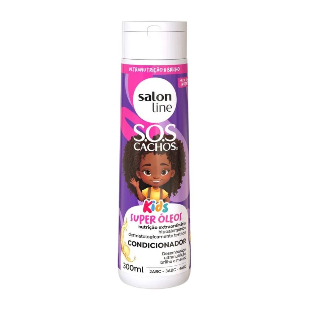 Shampoo + Condicionador Salon Line Kids Sos Cachos Super Óleos 300ml 300ml 11
