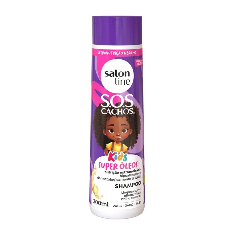 Shampoo + Condicionador Salon Line Kids Sos Cachos Super Óleos 300ml 300ml 9
