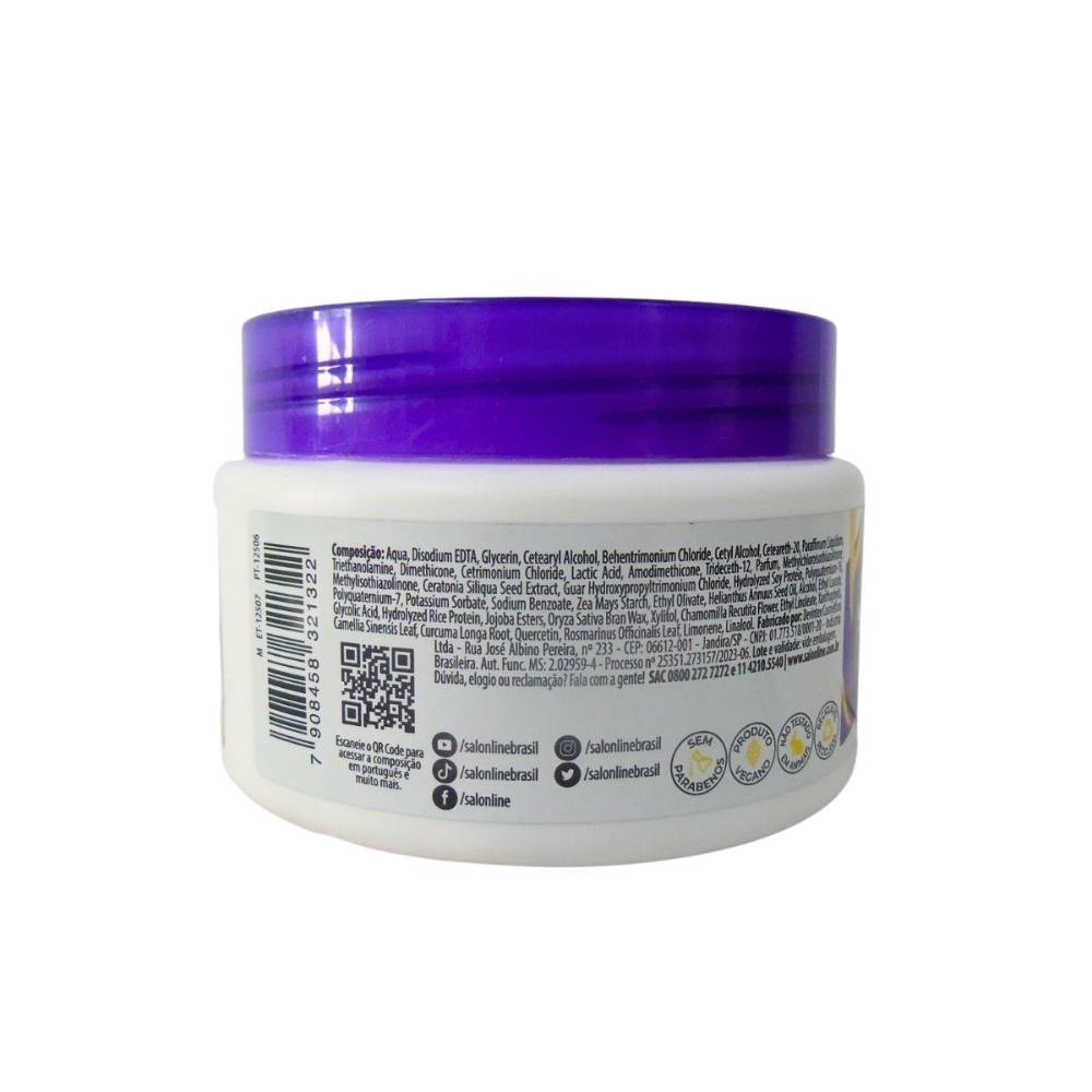 Máscara Ultra Hidratante Salon Line Meu Liso Antifrizz Liss Expert 300g 300g 4