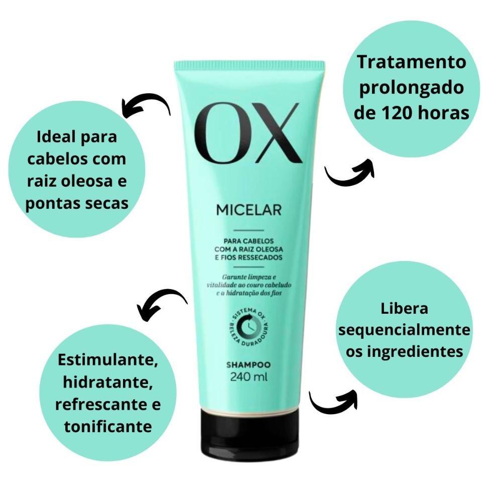Shampoo Ox Micelar 240ml 240ml 2