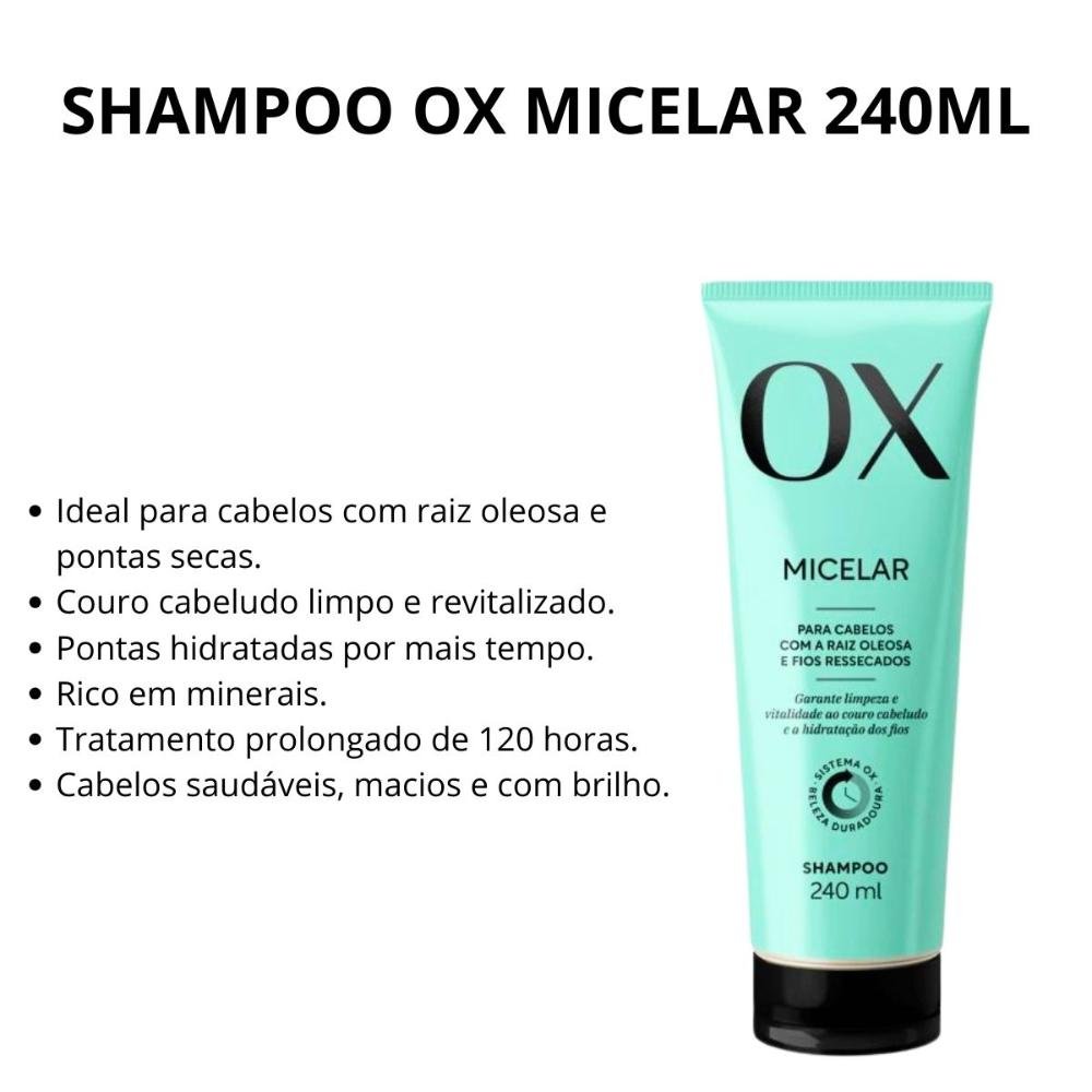 Shampoo Ox Micelar 240ml 240ml 4
