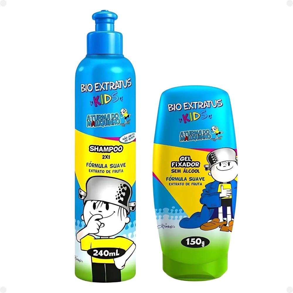 Bio Extratus Kids A Turma do Maluquinho 2 em 1: Shampoo e Gel Fixador ÚNICO 1