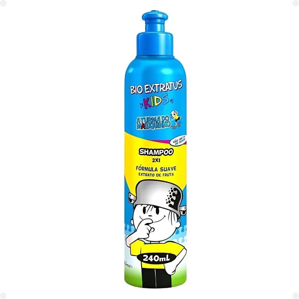 Bio Extratus Kids A Turma do Maluquinho 2 em 1: Shampoo e Gel Fixador ÚNICO 3