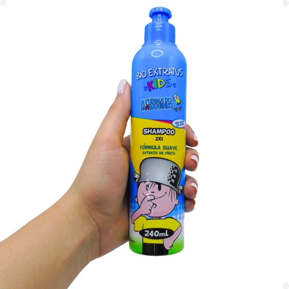 Bio Extratus Kids A Turma do Maluquinho 2 em 1: Shampoo e Gel Fixador ÚNICO 5