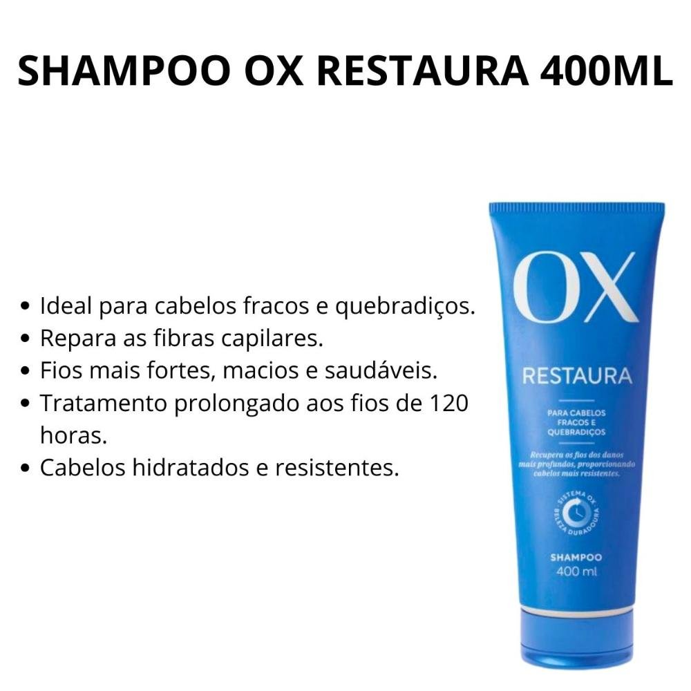 Shampoo Ox Restaura 400ml 400ml 4