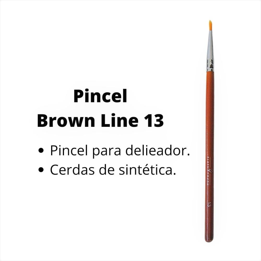 Pincel Klass Vough Brown Line Para Delineador 13 ÚNICO 3