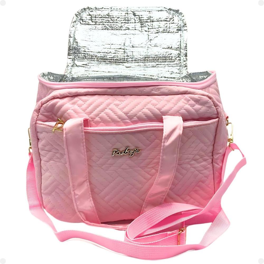 Necessaire Térmica Rubys Com Alça Rosa Necf-154b Rosa 4