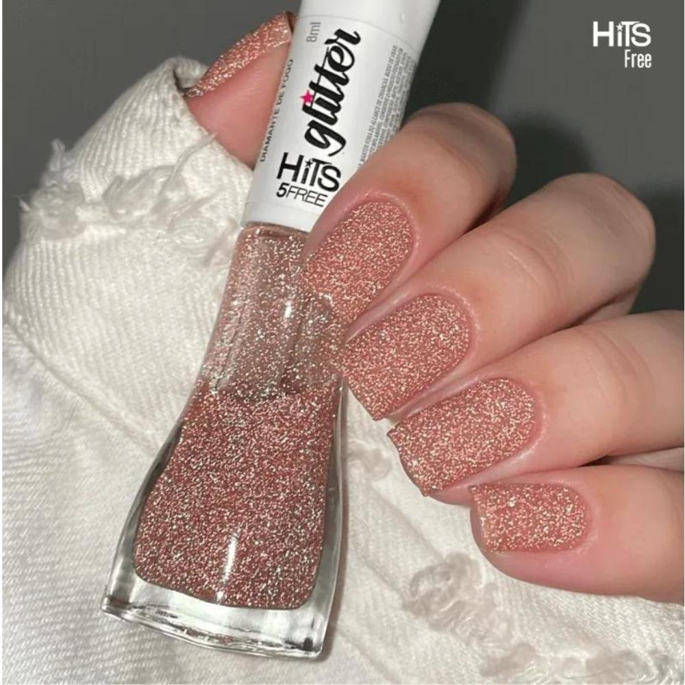 Esmalte Glitter Hits Diamante de Fogo 8ml Diamante de Fogo 3
