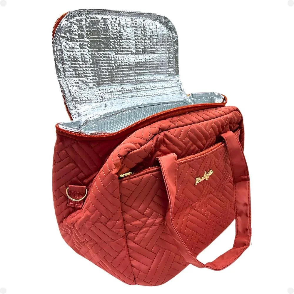 Necessaire Térmica Rubys Com Alça Terracota Necf-154b Vermelho 3