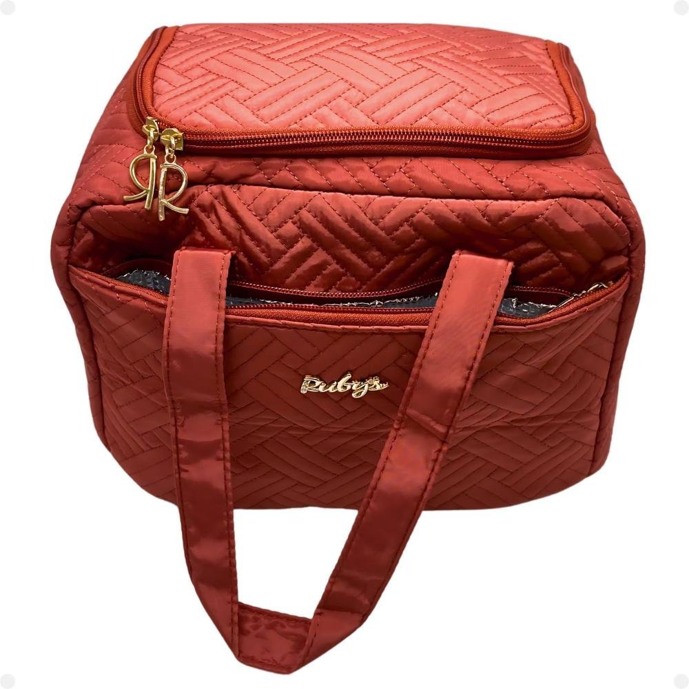 Necessaire Térmica Rubys Com Alça Terracota Necf-154b Vermelho 6