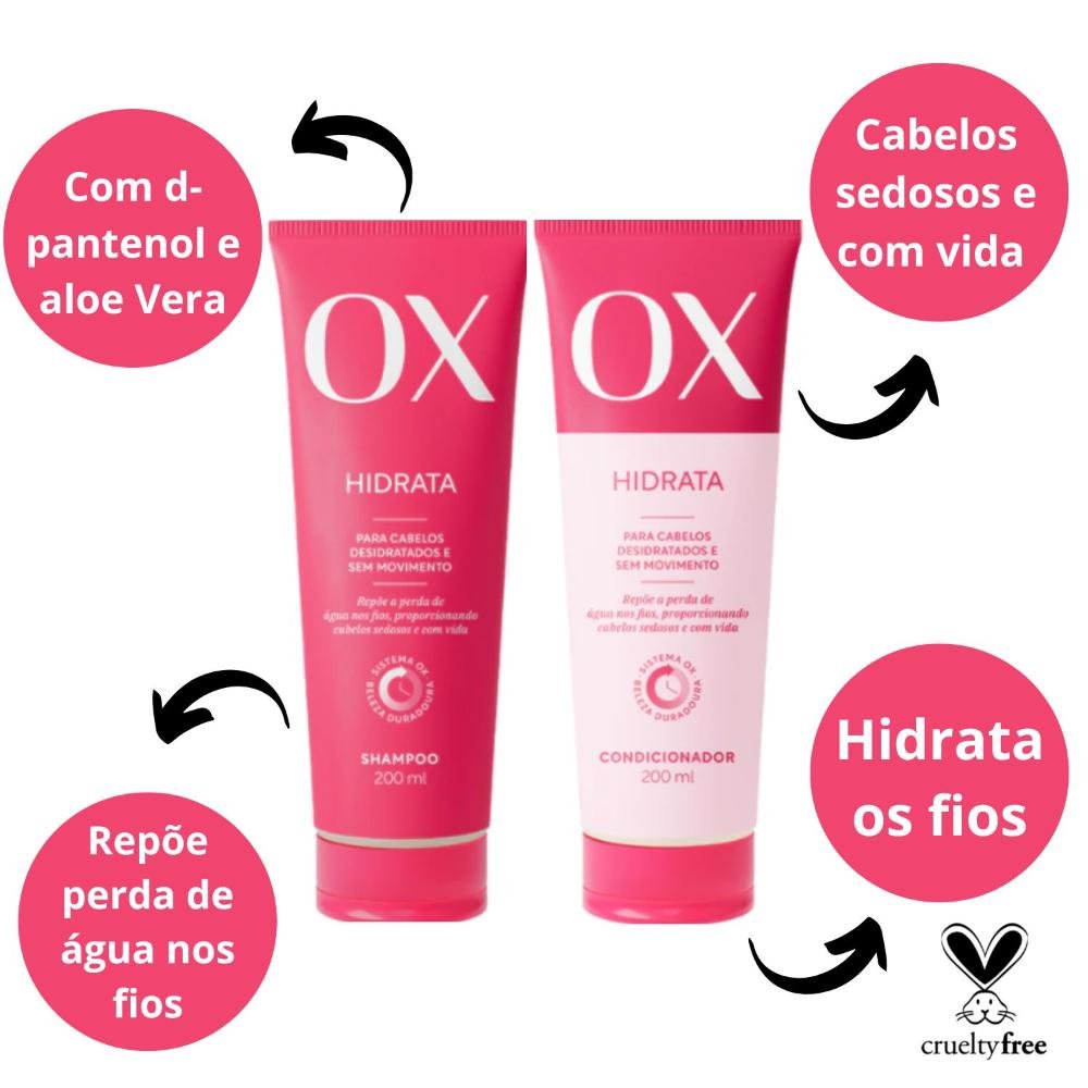 Shampoo + Condicionador Ox Hidrata 200ml 200ml 2