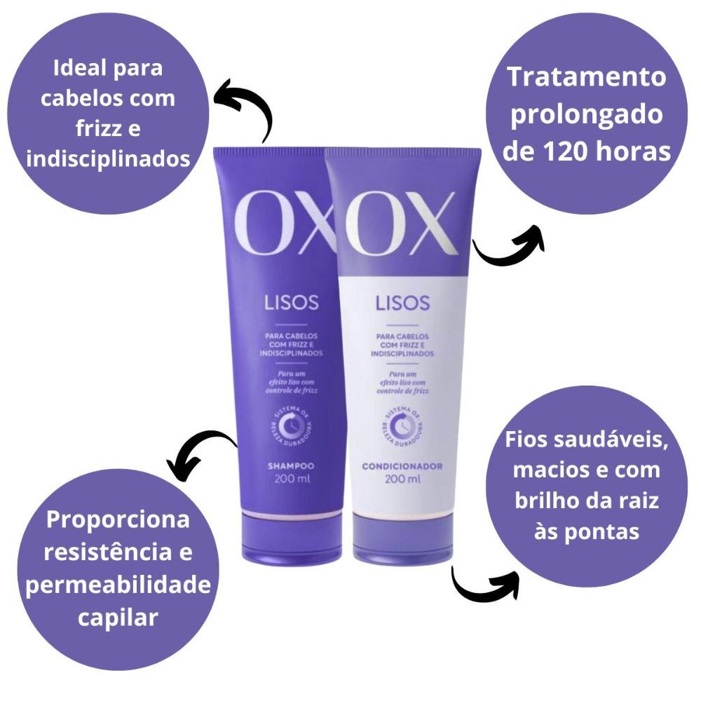 Shampoo + Condicionador Ox Lisos 200ml 200ml 2