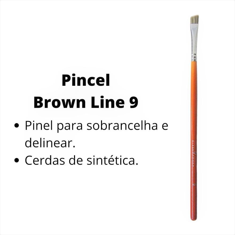 Pincel Klass Vough Brown Line Para Delinear e Sobrancelha 9 ÚNICO 3