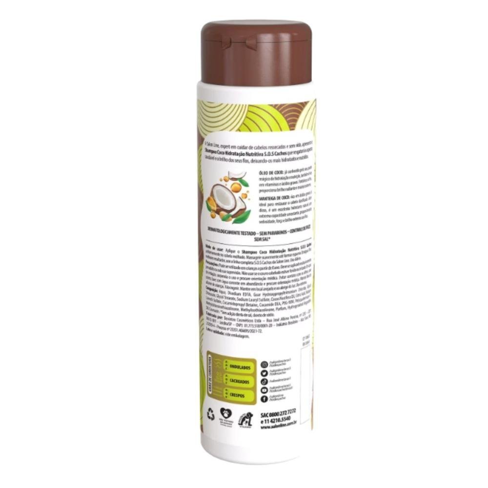 Shampoo Salon Line Sos Cachos Coco Hidratação Nutritiva 300ml 300ml 3