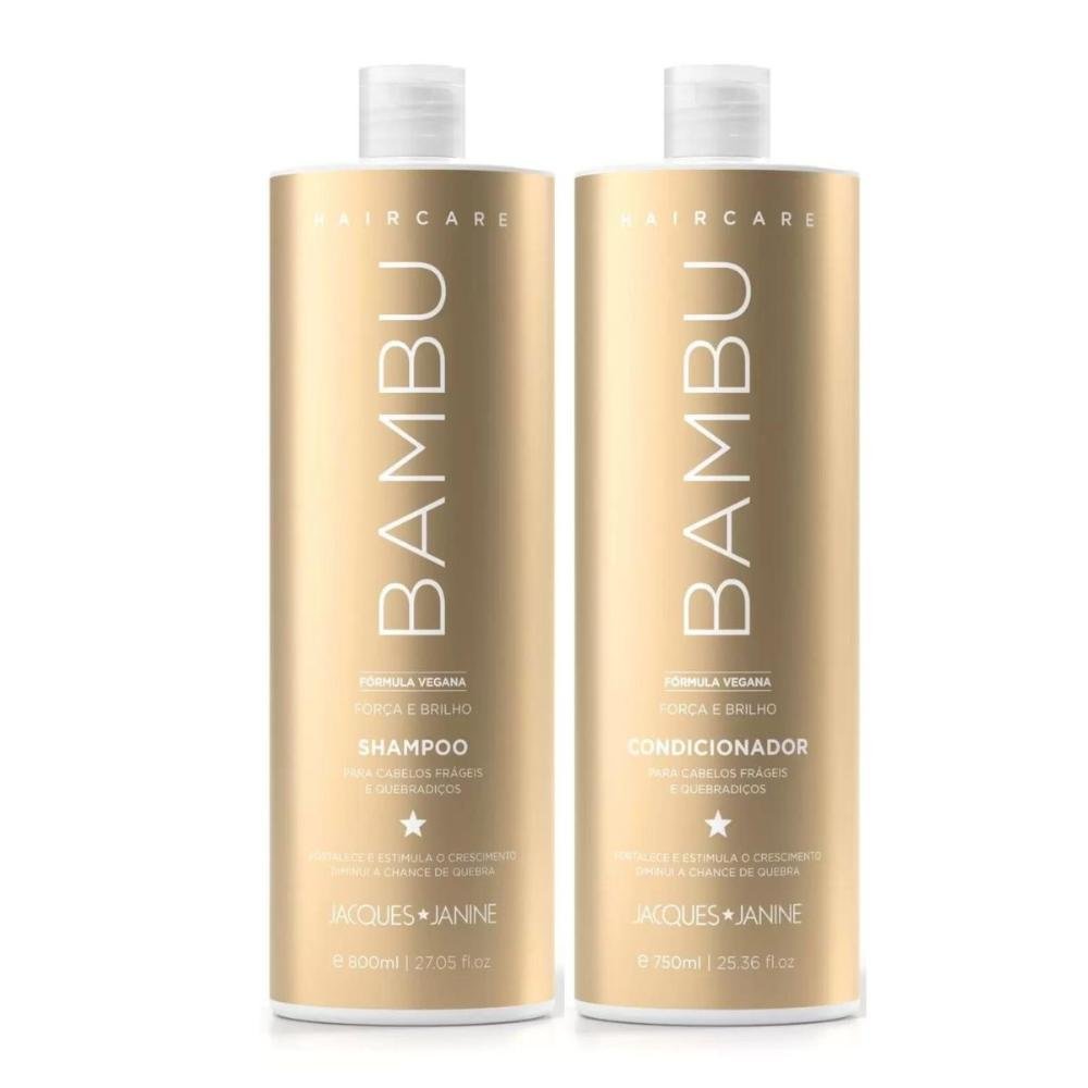 Shampoo + Condicionador Jacques Janine Hair Care Bambu 750ml 750ml 1