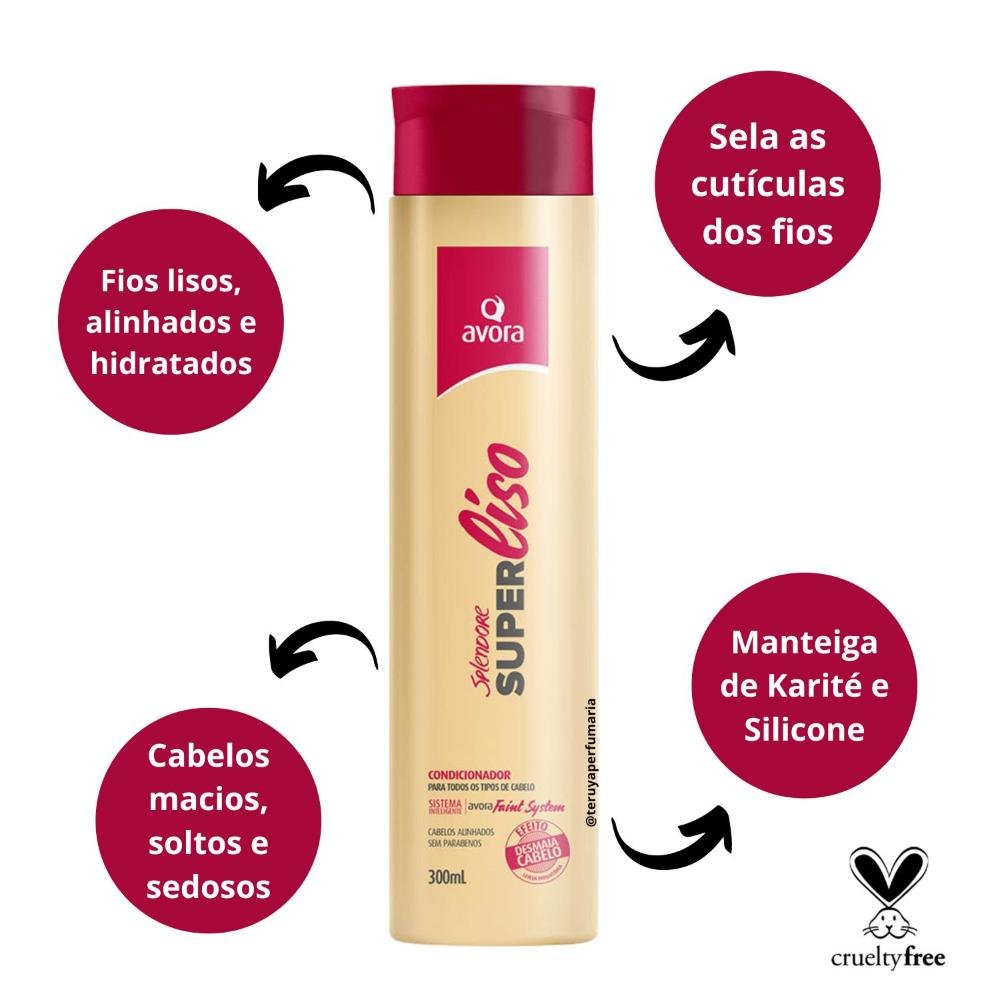 Condicionador Avora Splendore SuperLiso 300ml 300ml 2